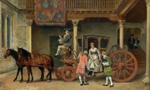Der Besuch by Ignacio De Leon Y Escosura Oil Painting