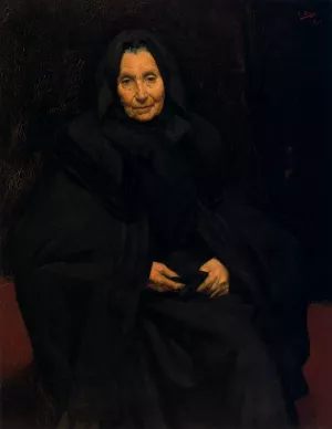 Madre del Pintor painting by Ignacio Diaz Olano