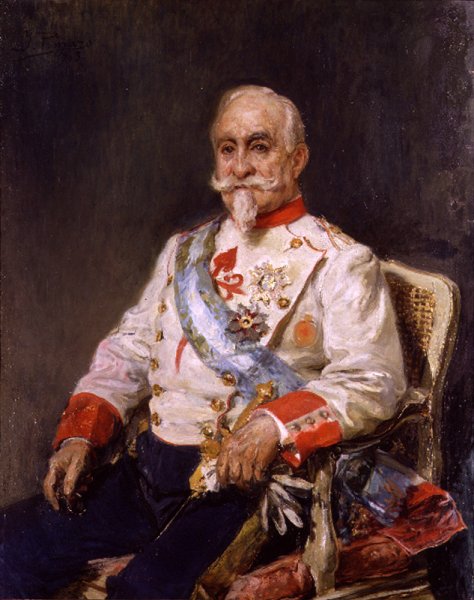 Main Product Photo of Retrato del Conde Guaki Painting by Ignacio Pinazo Camarlench