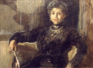 Senora de Alvarez by Ignacio Pinazo Camarlench Oil Painting