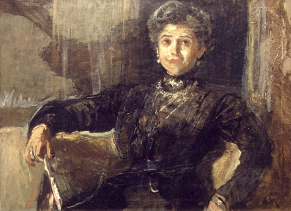 Main Product Photo of Senora de Alvarez Painting by Ignacio Pinazo Camarlench