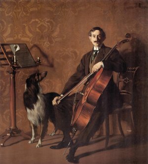 El violonchelista Juan de Azurmendi by Ignacio Zuloaga Oil Painting