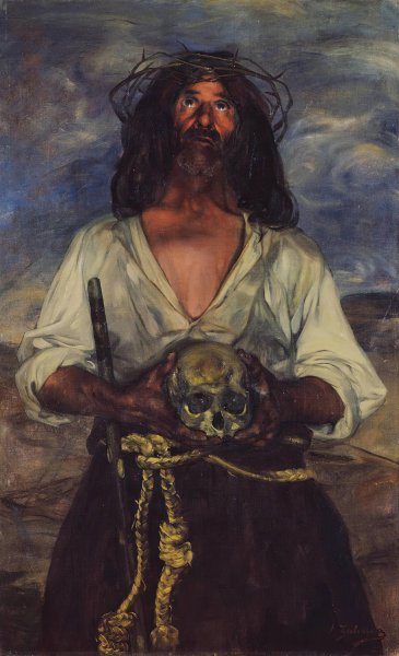 Main Product Photo of Hermit  Painting by Ignacio Zuloaga