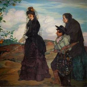 La gitana by Ignacio Zuloaga Oil Painting