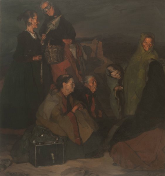 Main Product Photo of Las brujas de San Millan  Painting by Ignacio Zuloaga