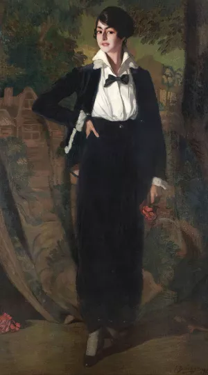 Mademoiselle Souty by Ignacio Zuloaga Oil Painting