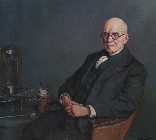 Main Product Photo of Portrait d'edouard Branly  Painting by Ignacio Zuloaga