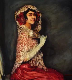 Surprise by Ignacio Zuloaga Oil Painting