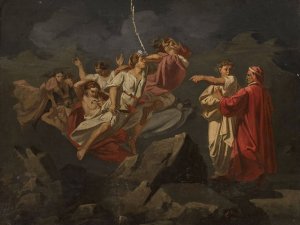 Dante and Vergil by Ignacy Gierdziejewski Oil Painting