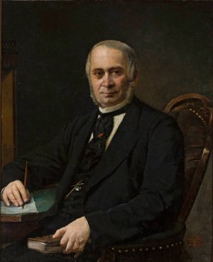 Portrait of Aleksander Preys by Ignacy Jasinski Oil Painting
