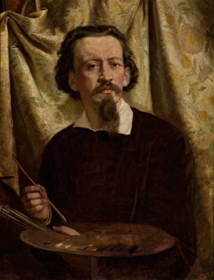 Self-portrait by Ignacy Jasinski Oil Painting