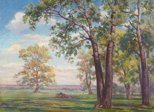 Forest Landscape by Ignacy Pienkowski Oil Painting