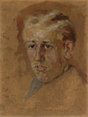 Portrait of a man by Ignacy Pinkas Oil Painting