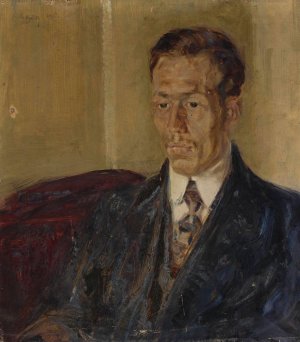 Portrait of a man by Ignacy Pinkas Oil Painting