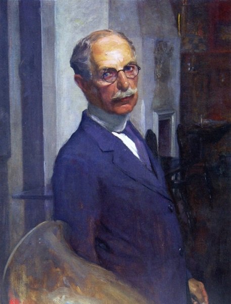 Main Product Photo of Self Portrait in the Artist's Studio Painting by Ignaz Marcel Gaugengigl