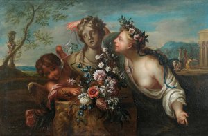 An Allegory of Spring by Ignazio Stern Oil Painting