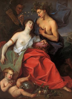 Bacchus and Ariadne by Ignazio Stern Oil Painting