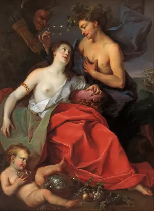 Bacchus and Ariadne by Ignazio Stern Oil Painting