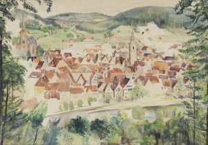 Stadtansicht by Igo Potsch Oil Painting
