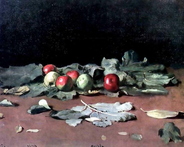 Main Product Photo of Apples and Leaves Painting by Ilia Efimovich Repin