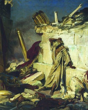 Cry of Prophet Jeremiah on the Ruins of Jerusalem