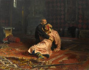 Ivan the Terrible and His Son Ivan on November 16, 1581 Oil painting by Ilia Efimovich Repin