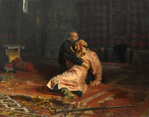 Main Product Photo of Ivan the Terrible and His Son Ivan on November 16, 1581 Painting by Ilia Efimovich Repin