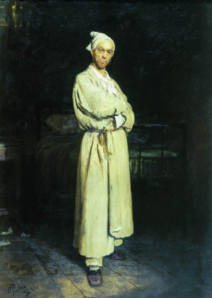 Poprishchin by Ilia Efimovich Repin Oil Painting