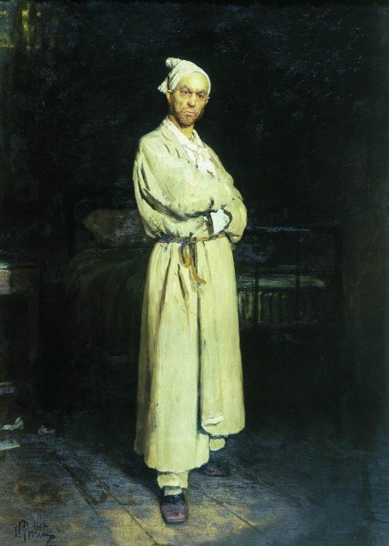 Poprishchin by Ilia Efimovich Repin - Hand-Painted Oil Painting Reproduction