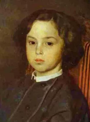 Portrait of a Boy by Ilia Efimovich Repin Oil Painting