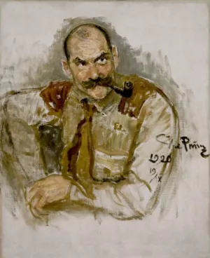 Portrait of A. Gallen-Kallela by Ilia Efimovich Repin Oil Painting