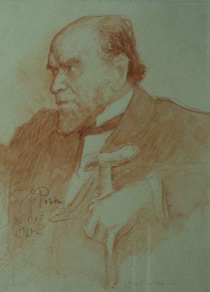 Main Product Photo of Portrait of Academician A. F. Koni Painting by Ilia Efimovich Repin
