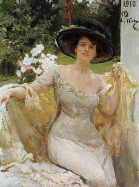 Portrait of Bella Gorskaya by Ilia Efimovich Repin - Hand-Painted Oil Painting Reproduction