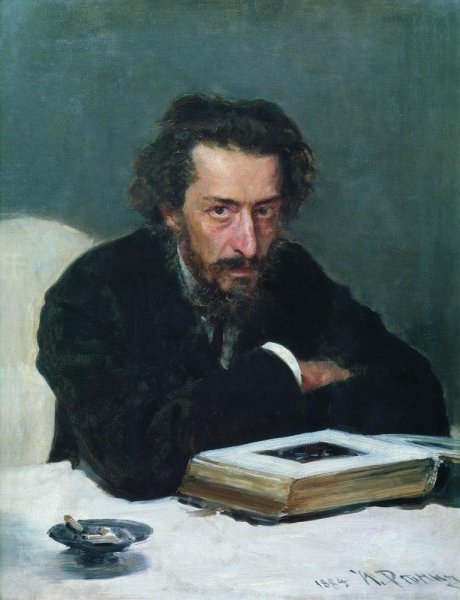 Main Product Photo of Portrait of Composer and Journalist Pavel Ivanovich Blaramberg Painting by Ilia Efimovich Repin