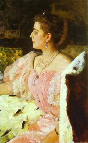 Portrait of Countess Natalia Golovina by Ilia Efimovich Repin - Oil Painting Reproduction