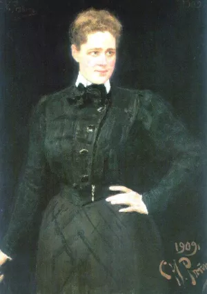 Portrait of Countess Sophia Vladimirovna Panina by Ilia Efimovich Repin Oil Painting