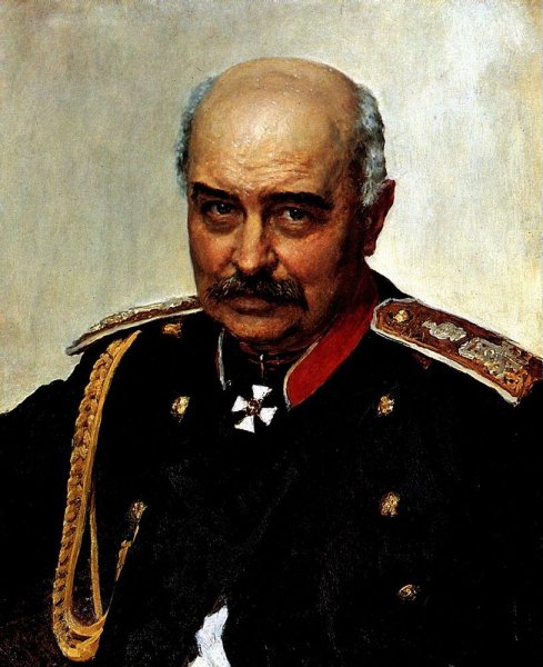 Main Product Photo of Portrait of General and Statesman Mikhail Ivanovich Dragomirov Painting by Ilia Efimovich Repin