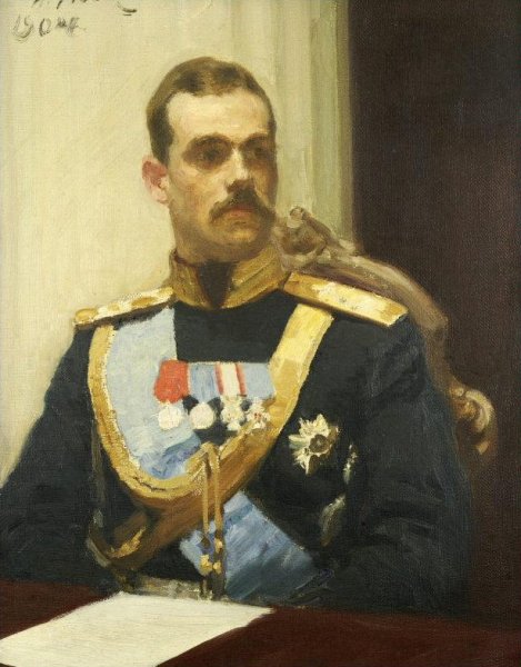 Portrait of Member of State Council Grand Prince Mikhail Aleksan by Ilia Efimovich Repin - Hand-Painted Oil Painting Reproduction