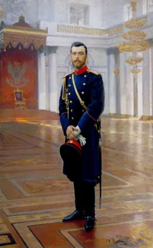 Portrait of Nicholas II, The Last Russian Emperor painting by Ilia Efimovich Repin