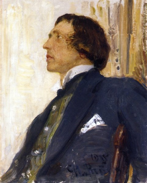 Portrait of Nikolai Evreinov by Ilia Efimovich Repin - Hand-Painted Oil Painting Reproduction