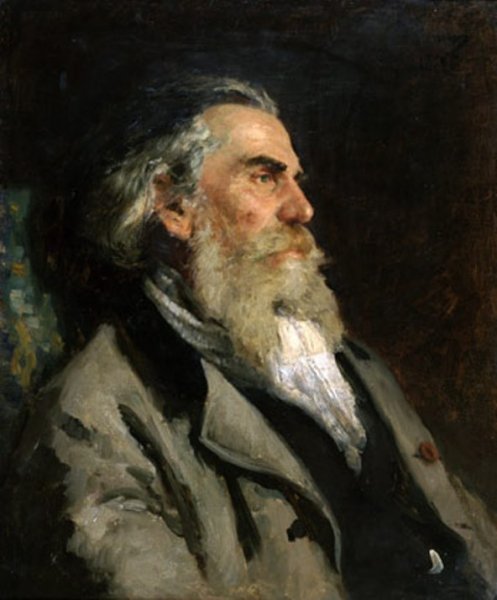 Portrait of the Artist A. P. Bogolubov by Ilia Efimovich Repin - Hand-Painted Oil Painting Reproduction
