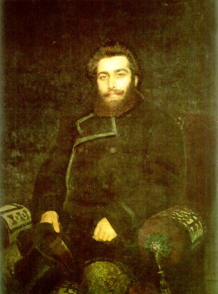 Portrait of the Artist Arkhip Kuinji by Ilia Efimovich Repin - Hand-Painted Oil Painting Reproduction