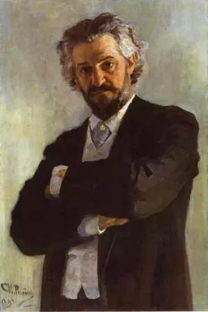 Portrait of the Chello-Player Alexander Verzhbilovich Oil painting by Ilia Efimovich Repin