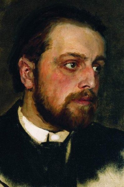 Portrait of Writer Vladimir Grigorievich Chertkov by Ilia Efimovich Repin - Hand-Painted Oil Painting Reproduction