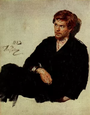 Student-Nihilist Etude Oil painting by Ilia Efimovich Repin