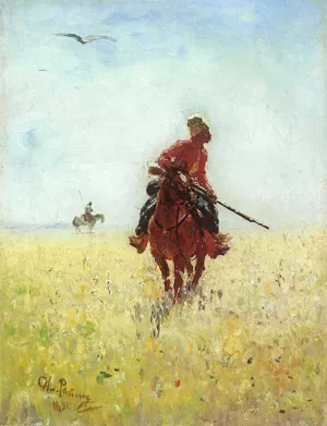 Watch by Ilia Efimovich Repin - Oil Painting Reproduction