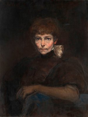 Selbstportrat der Kunstlerin by Ilka Freiin Von Fabrice Oil Painting