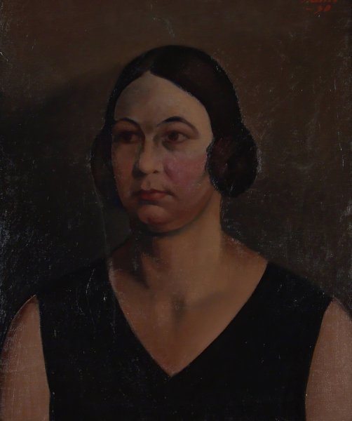 Portrait Of A Woman  by Ilmari Aalto - Hand-Painted Oil Painting Reproduction