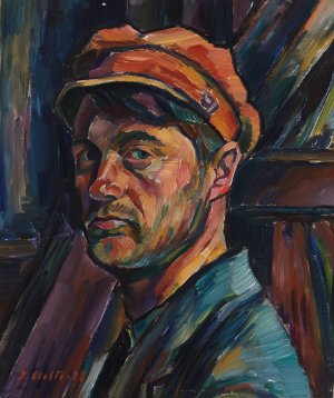 Self-Portrait by Ilmari Aalto Oil Painting