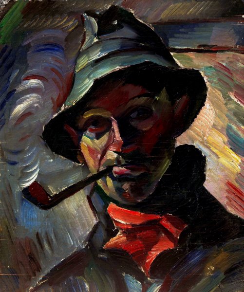 Self-Portrait  by Ilmari Aalto - Hand-Painted Oil Painting Reproduction